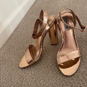 Rose gold Steve Madden heels
